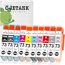 Amazon.co.jp: PGI-73(CO/Y/R/M/PM/C/PC/GY/MBK/PBK)10色セット